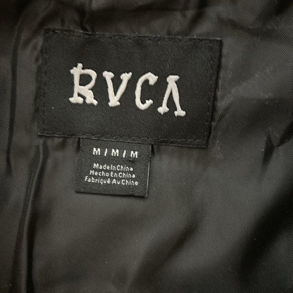 NWT RVCA Dream Team Bomber Jacket, black with rainbow, women’s size Medium, - Picture 8 of 12